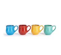 La Cafetière Mysa Brights Tasses à espresso, lot de 4, céramique, bleu (LCBRESPRESS4PC)
