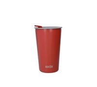 La Cafetière Pavia Mug de voyage isotherme, tasse à café isotherme réutilisable de 4 ml pour boissons chaudes et froides, acier inoxydable, rouge
