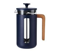 La Cafetiere - Cafetière à piston Pisa - 1 L (8 tasses), verre borosilicate, inox - Marine