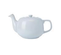 La Cafetière Théière classique traditionnelle à poignée confortable et bec verseur anti-goutte, sert 4 tasses, compatible sachets de thé, facile à nettoyer, passe au lave-vaisselle, 1,2 l, bleu ciel