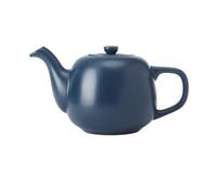 La Cafetière Théière classique traditionnelle avec poignée confortable et bec verseur anti-goutte, sert 2 tasses, pour sachets de thé, facile à nettoyer, passe au lave-vaisselle, 600 ml, bleu marine