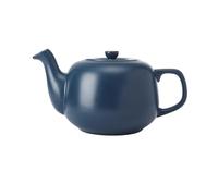 La Cafetière Théière classique traditionnelle avec poignée confortable et bec verseur anti-goutte, sert 4 tasses, pour sachets de thé, facile à nettoyer, passe au lave-vaisselle, 1,2 l, bleu marine