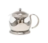 La Cafetiere Théière en verre avec infuseur argenté 1 l