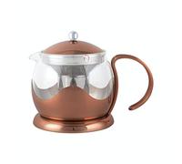 La Cafetière Théière en Verre avec Infuseur Intégré, 1,2L (4 tasses), Cuivre