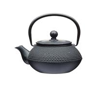 La Cafetière Théière japonaise en fonte 600 ml avec panier infuseur, 3 tasses (noir)