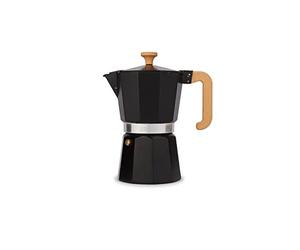 La Cafetière Venice Aluminium Espresso Maker, six tasses, noir