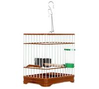 La Cage À Oiseaux Cage à Oiseaux rétro Classique, Couverture Universelle avec Crochet, Porte-Oiseaux Suspendu avec mangeoire Cage À Perruches