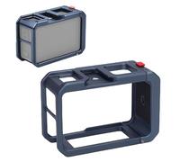 La Cage de La Caméra Ajuste pour L'Action 5 Pro 4 3, Plate-Forme Vidéo de Protection en Métal, Action Camera Protective Frame Case Rodater, avec Fil de 1/4 de Pouce et Base (Gray)