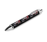La Calavera Catrina Dia De Los Muertos Day Stylo à bille rétractable Noir Corps rond Pointe fine 0,5 mm