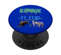 La Camargue J'y Etais Taureau Chevaux Flamands Roses PopSockets PopGrip Adhésif