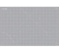La Canilla Base de Coupe Autocicatrisante Patchwork A1 (90 x 60 cm) Tapis de Coupe pour Couture et Loisirs Créatifs(Gris)