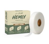 La Canilla® HEMLY Bande Ourlet Thermocollant (XXL) 50 Mètres x 20mm Extra fort 60 GSM - Ruban Thermocollante (Sans Couture) pour Textile, Vetement, Rideau, Pantalon et Tissu