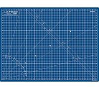 La Canilla ® - Tapis de Découpe avec surface d’auto-guérison A2 (60x45cm) Plaque de Découpe, Planche à Découper Centimètres et Pouces | 5 couches de PVC (Bleu foncé)