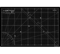 La Canilla ® - Tapis de Découpe avec surface d'auto-guérison A3 (45x30cm) Plaque de Découpe, Planche à Découper Centimètres et Pouces | 5 couches de PVC | Pour Couture, Artisanat,Patchwork (Noir)