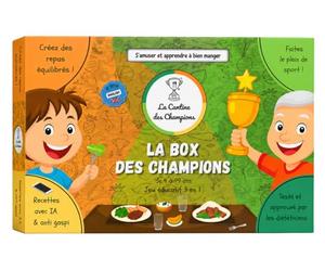 La Cantine des Champions - Jouer et Bien Manger - Jeu éducatif magnétique pour Enfants - Alimentation équilibrée, Organisation des Repas & activité Physique - Maison, école, collectivités - Dès 3 Ans