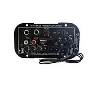 La Carte Amplificateur Audio Numérique pour Voiture Est Rechargeable à 12V, Peut Se Connecter à 2 Micros pour un Haut-Parleur de 8-10