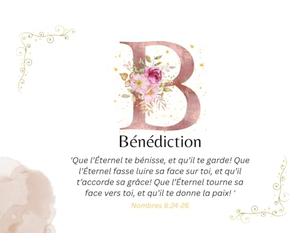 La Carte Cadeau Prophétique - lettre B