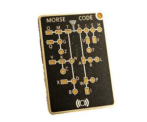 La carte de guidage du code Morse portable présente une