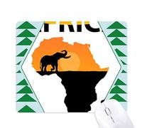 la carte de l'éléphant d'afrique savane tapis de souris green pine tree tapis en caoutchouc