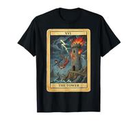 La Carte de Tarot de feu à 16 Tours XVIe Design Occulte T-Shirt