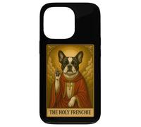 La Carte de Tarot Holy Frenchie Bouledogue français drôle Coque pour iPhone 13 Pro