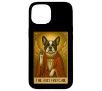 La Carte de Tarot Holy Frenchie Bouledogue français drôle Coque pour iPhone 15