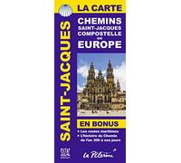 La carte des chemins de Saint-Jacques de Compostelle en Europe