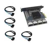 La carte d'extension PCIe USB3.0 ajoute 4 ports externes de 5 Gbit/s de vitesse pour les cartes mères Windows10 8 7 Carte d'extension PCIe