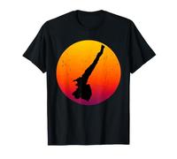 La Carte du lac de Garde rétro Coucher de Soleil en Italie T-Shirt
