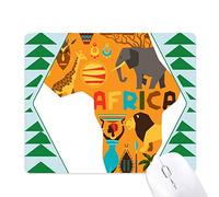 la carte illustre l'éléphant savane africaine tapis de souris green pine tree tapis en caoutchouc
