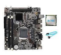La carte mère H55 prend en charge la carte mère CPU I3 530 I5 série 760 noire + CPU I5 750 + SATA