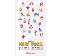 La Carte New York des 100 lieux cultes de films, séries, musiques, BD, romans
