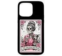 La Carte Tarot de Maman dachsund café drôle de Chien Maman Coque pour iPhone 15 Pro Max