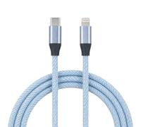 LA CASA DE LAS CARCASAS Câble Denim USB-C vers Lightning Transparent | Collection Denim, USB-C vers Lightning, couleur transparente