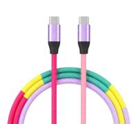 LA CASA DE LAS CARCASAS Câble ethnique USB-C vers USB-C rose