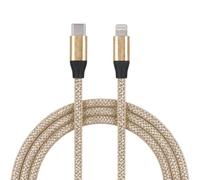 LA CASA DE LAS CARCASAS Câble Glitter USB-C vers Lightning jaune