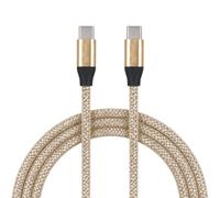 LA CASA DE LAS CARCASAS Câble Glitter USB-C vers USB-C jaune