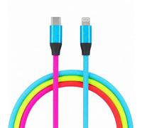 LA CASA DE LAS CARCASAS Câble Multi Fashion USB-C vers Lightning Transparent