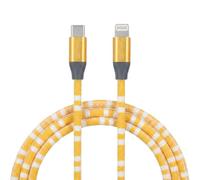 LA CASA DE LAS CARCASAS Câble Print USB-C vers Lightning jaune