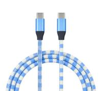 LA CASA DE LAS CARCASAS Câble Print USB-C vers USB-C Bleu clair