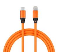 LA CASA DE LAS CARCASAS Câble silicone USB-C vers Lightning Orange | Collection Silicone, USB-C vers Lightning, Couleur Orange