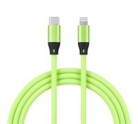 LA CASA DE LAS CARCASAS Câble silicone USB-C vers Lightning vert