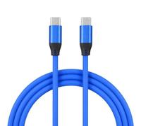 LA CASA DE LAS CARCASAS Câble silicone USB-C vers USB-C bleu foncé