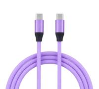 LA CASA DE LAS CARCASAS Câble silicone USB-C vers USB-C violet