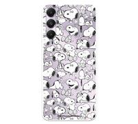 LA CASA DE LAS CARCASAS Coque compatible avec Samsung Galaxy A05s - Silhouettes officielles Snoopy Silhouettes Snoopy pour protéger votre téléphone portable - Coque en silicone transparente avec