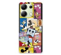 LA CASA DE LAS CARCASAS Coque compatible avec Xiaomi Redmi Note 13 4G - Poco M6 4G Officielle Disney Mickey Comic. Coque en silicone transparente souple sous licence officielle Disney Classic