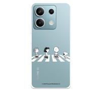 LA CASA DE LAS CARCASAS Coque compatible avec Xiaomi Redmi Note 13 Pro 5G - Poco X6 Officiel Peanuts Personnages Piétons Coque en silicone transparent souple sous licence officielle Snoopy