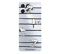 LA CASA DE LAS CARCASAS Coque pour Huawei Honor X8 Officiel Peanuts Snoopy Rayures pour protéger votre téléphone portable Coque Huawei en silicone transparent souple avec licence officielle Snoopy