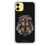 LA CASA DE LAS CARCASAS Coque pour iPhone 11 officielle Harry Potter Poudlard Floral pour protéger votre téléphone portable Coque en silicone souple sous licence officielle Harry Potter.