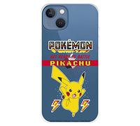 LA CASA DE LAS CARCASAS Coque pour iPhone 14 Plus Officiel Pokemon, Get Ready To Battle pour protéger votre téléphone portable en silicone souple avec licence officielle Pokémon